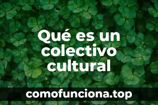 Que es variacion cultural de genero 4 Qué es un colectivo cultural