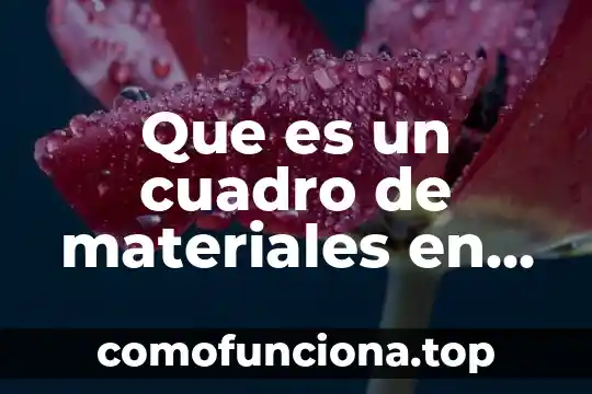 Qué es la representación gráfica en dibujo 4 Que es un cuadro de materiales en un dibujo tecnico