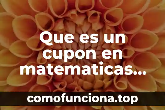 Qué es número con signo en matemáticas 5 Que es un cupon en matematicas financieras