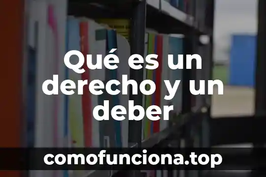 Que es el deber ser y ser 6 Qué es un derecho y un deber