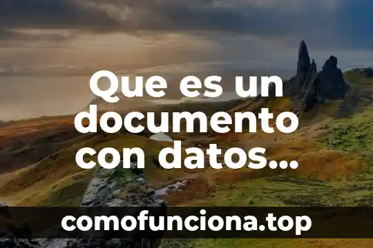Revista en base de datos que es 5 Que es un documento con datos bancarios