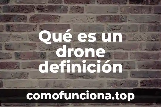 Qué es la rocalla definición 6 Qué es un drone definición