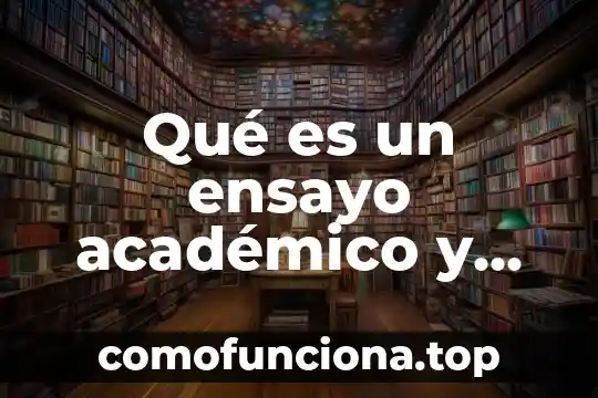 Qué es la energía potencial y cinética portal académico cch 8 Qué es un ensayo académico y cuál es su estructura
