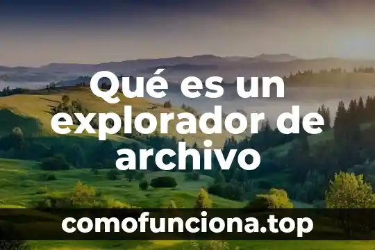 Que es un archivo ofimatico 6 Qué es un explorador de archivo