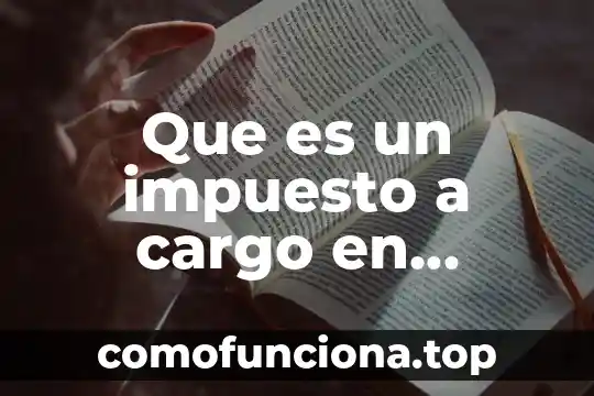 Que es el preambulo concepto 3 Que es un impuesto a cargo en concepto