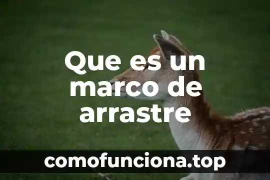 Que es el marco protocolo de una tesis 3 Que es un marco de arrastre