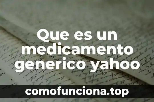 Que es ser politeista yahoo 8 Que es un medicamento generico yahoo