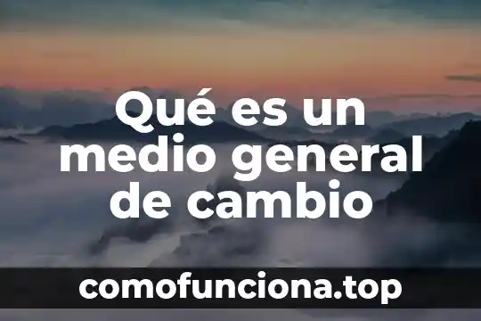 Que es cuentra patrimonio en un balance general 6 Qué es un medio general de cambio