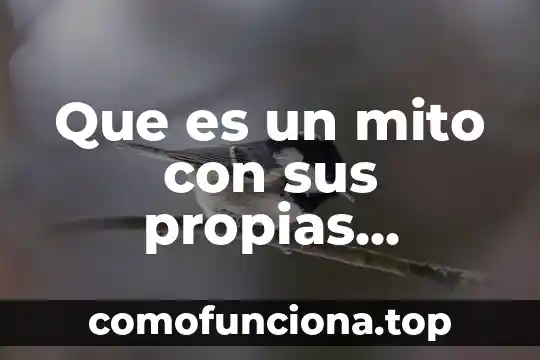 Que es libertad con tus propias palabras 4 Que es un mito con sus propias palabras