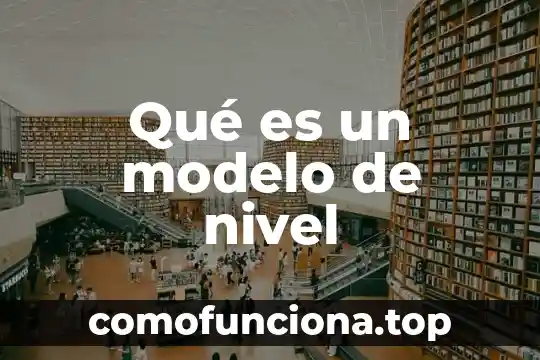 Que es un modelo de evaluacion concepto 3 Qué es un modelo de nivel
