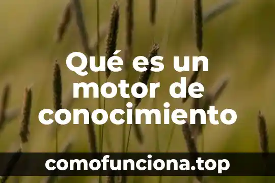 Que es el conocimiento en minería de datos 4 Qué es un motor de conocimiento