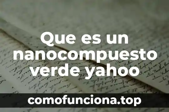 Qué es la transcripción genética Yahoo 7 Que es un nanocompuesto verde yahoo