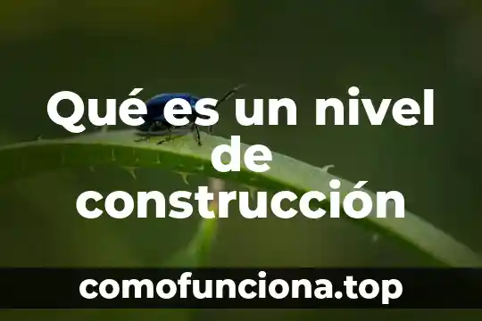 Que es alto nivel de grenetina 3 Qué es un nivel de construcción