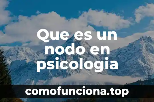 Que es refugiada en historia 5 Que es un nodo en psicologia