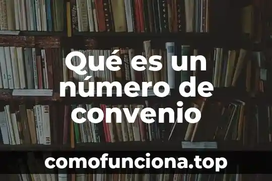 Que es un factor de un numero 8 Qué es un número de convenio
