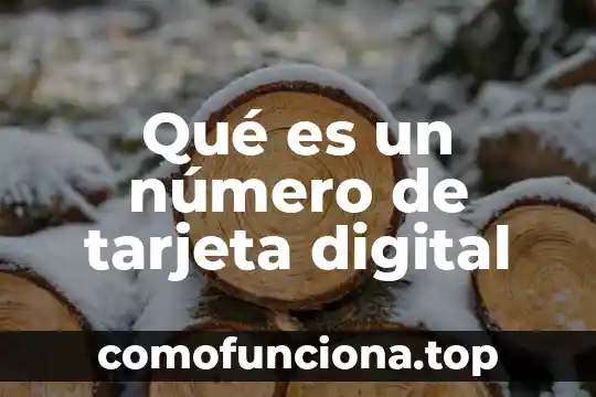Que es tarjeta electronica de pago 5 Qué es un número de tarjeta digital