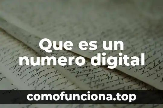 Que es dni numero de documento ife 8 Que es un numero digital