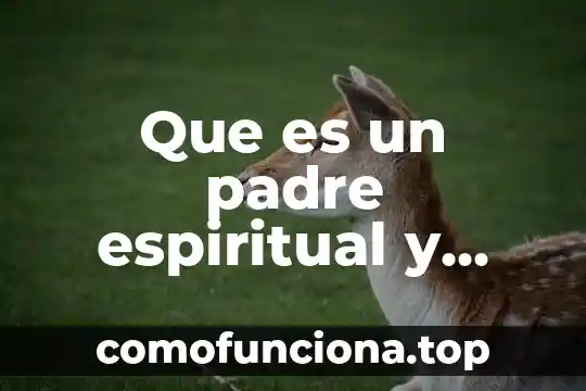 Que es ser un padre guay 6 Que es un padre espiritual y cual es su funcion