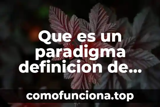 Qué es paradigma postpositivista según autores 5 Que es un paradigma definicion de autores