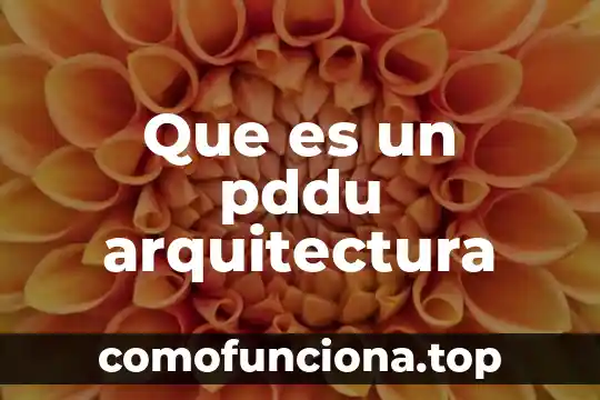 Que es observador en arquitectura 5 Que es un pddu arquitectura