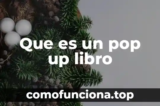 Que es un pop up comida 4 Que es un pop up libro