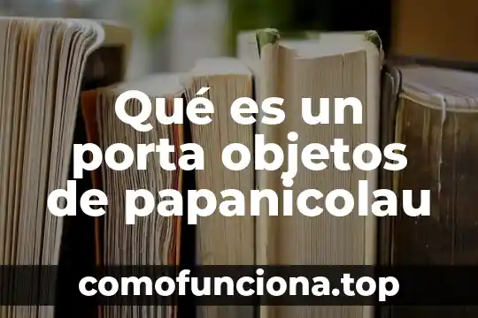 Que es un porta objetos para papanicolaou 5 Qué es un porta objetos de papanicolau