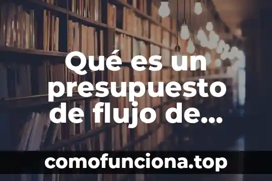 Que es efectivo restringido nif 4 Qué es un presupuesto de flujo de efectivo autor