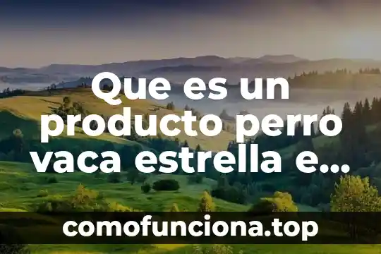 Que es un producto macrosomico 4 Que es un producto perro vaca estrella e incognita