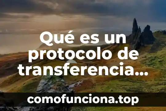 Que es un documento con datos bancarios 8 Qué es un protocolo de transferencia de datos
