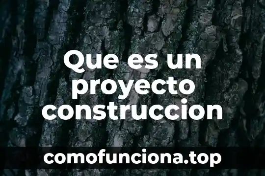 Que es una prueba de laboratorio en la construccion 3 Que es un proyecto construccion