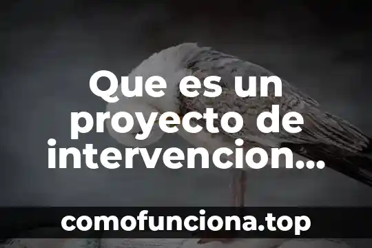 Que es la cultura de psicopedagogico 5 Que es un proyecto de intervencion psicopedagogico concepto