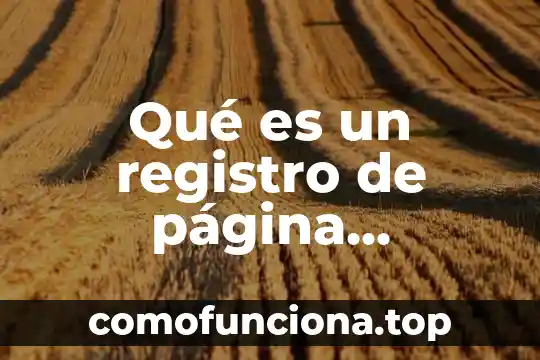 El registro de propiedad intelectual que es 4 Qué es un registro de página electrónica