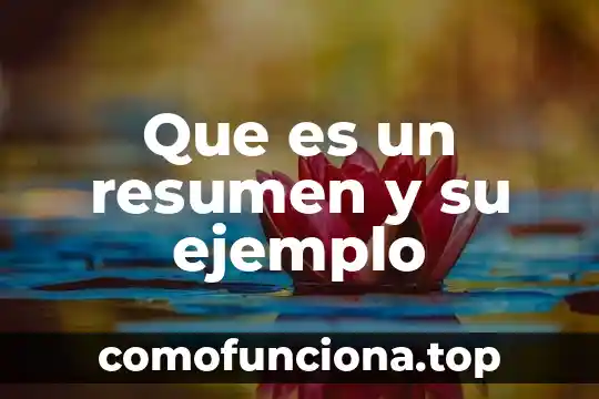 Que es yuyear significado 4 Que es un resumen y su ejemplo
