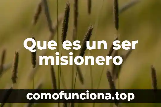 Qué es ser un ghoul 7 Que es un ser misionero