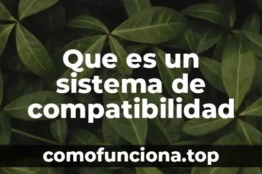 Que es eñ sistema de justicia integral 5 Que es un sistema de compatibilidad