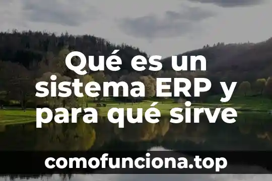 Que es un erp de ventas 4 Qué es un sistema ERP y para qué sirve