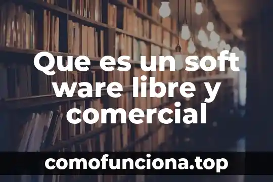 Que es un estado libre 4 Que es un soft ware libre y comercial