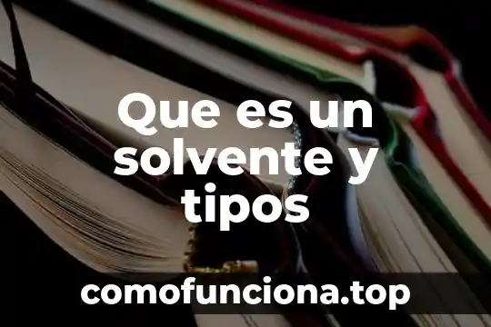 Que es el modo y sus tipos 8 Que es un solvente y tipos