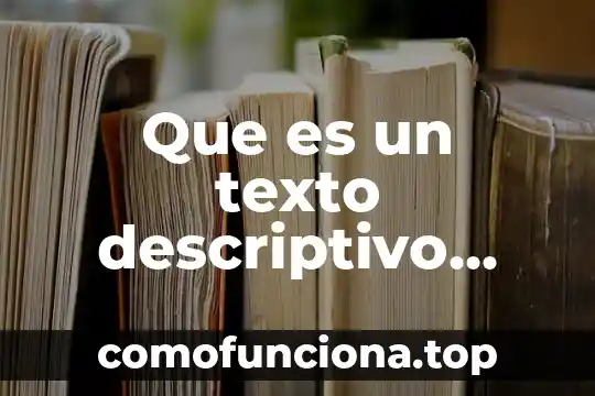 Que es el conocimiento descriptivo 5 Que es un texto descriptivo para ni帽os ejemplos