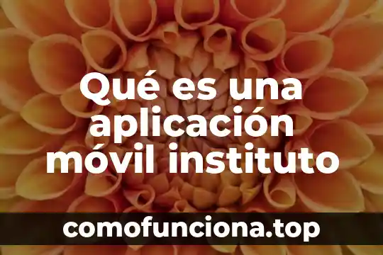 Que es arquitectura segun instituto de arquitecto 7 Qué es una aplicación móvil instituto
