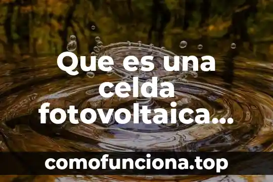 Icono de palomita en Excel que es una celda 3 Que es una celda fotovoltaica solar