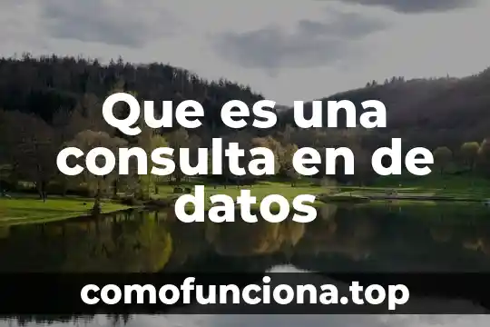 Qué es un software educativo de consulta 7 Que es una consulta en de datos