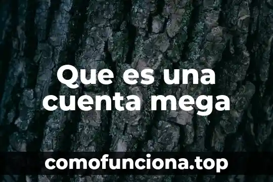 Que es considerado significado 3 Que es una cuenta mega