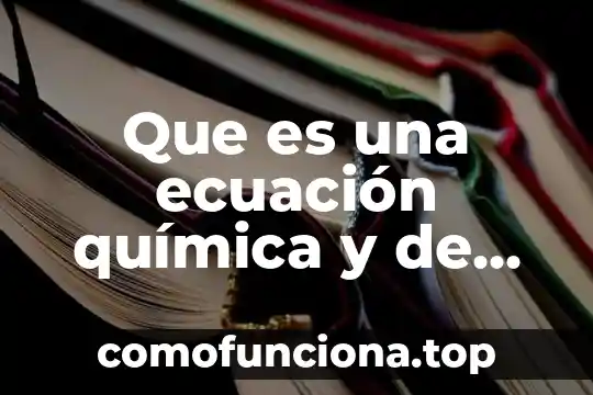 Que es sociedad quimica 6 Que es una ecuación química y de que esta formada