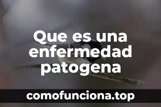 Nombre de la enfermedad que es perdida de memoria 4 Que es una enfermedad patogena
