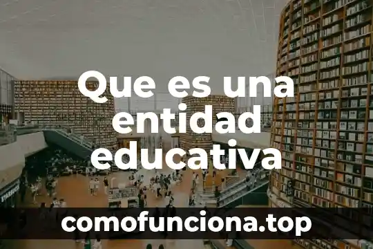 Definicion de incidencia que es educativa 5 Que es una entidad educativa