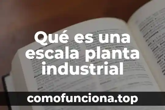 Chaparal planta que es 5 Qué es una escala planta industrial