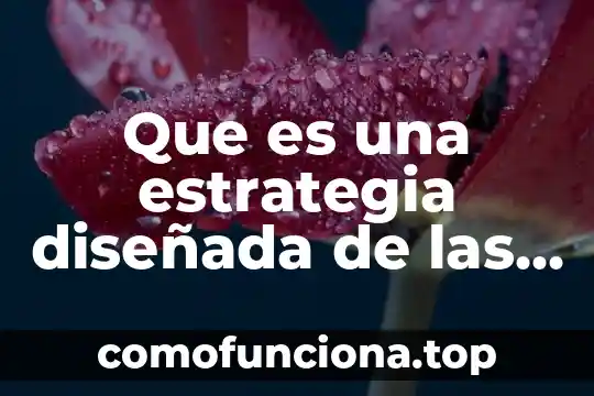 Que es el significado de empresas ser 6 Que es una estrategia diseñada de las empresas