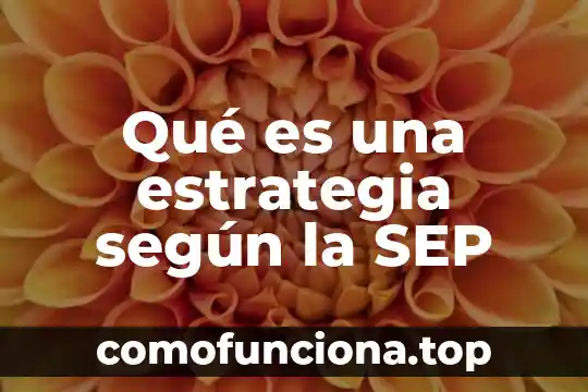 En enfermeria que es un signo 7 Qué es una estrategia según la SEP