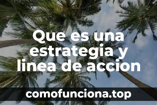 Que es linea de tiempo en la animacion 3 Que es una estrategia y linea de accion